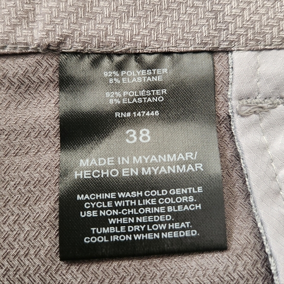 Hang Ten Men Hybrid Walkshort Since 1960 Gray Regular Fit Quick Dry Size 38 (XXL - Picture 12 of 14